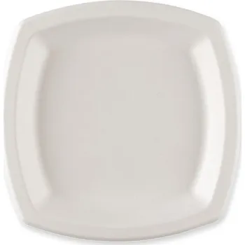 Party nádobí Gastro obaly BIO talíř z cukrové třtiny čtverec 17x17cm (min. počet 1000ks)