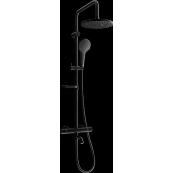 Vodovodní baterie Mexen KX05 sprchový set s termostatickou vanovou baterií Kai, černá, 779000591-70