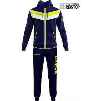 Souprava GIVOVA MATADOR, barva 0419 tmavě modrá - zářivě žlutá, velikost M