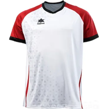 Dres LUANVI CARDIFF, barva bílá - červená, velikost XS