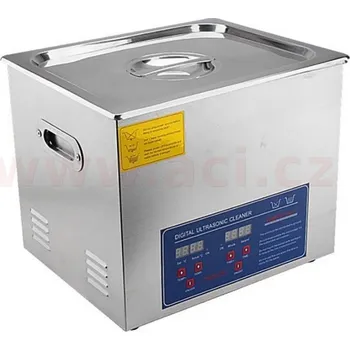 ultrazvuková myčka, objem 15 l, digitální regulace, vnitřní rozměry 330×300 x150 mm