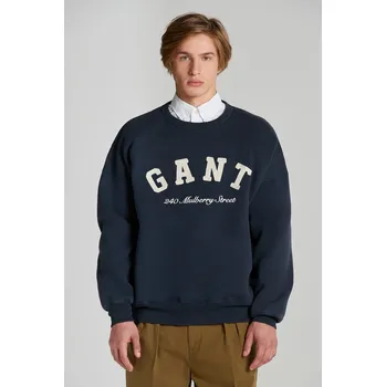 Pánská mikina MIKINA GANT GRAPHIC C-NECK SWEAT EVENING BLUE