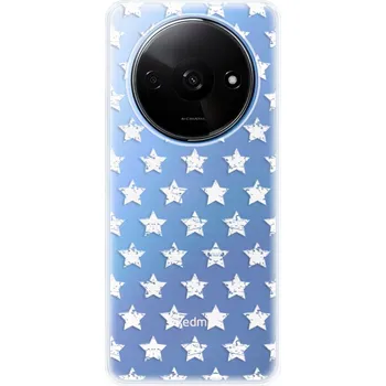 Pouzdro na mobilní telefon Odolné silikonové pouzdro iSaprio - Stars Pattern - white - Xiaomi Redmi A3