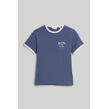 Dětská móda TRIČKO GANT SCRIPT LOGO SLIM TOP WASHED BLUE