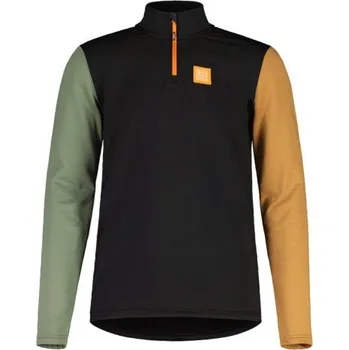 Pánská mikina Pánská mikina Maloja CESARM. - černá/zelená/oranžová S