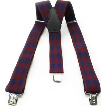 Kšandy Červenomodré stylové pánské kšandy Phineas