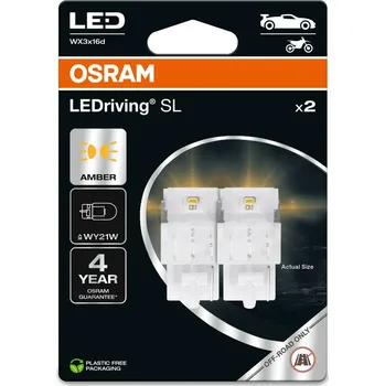 Autožárovka OSRAM LED WY21W LEDriving SL Amber 12V blistr 2ks 7504DYP-2BL