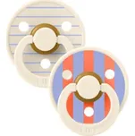 BIBS Dudlíky STUDIO Ivory Hush Mix vel. 1, přír. kaučuk 2ks