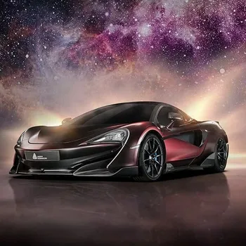 Polep vozidla Avery ColorFlow Satin Solar Dawn Black/Red Satin š. 1,52 m