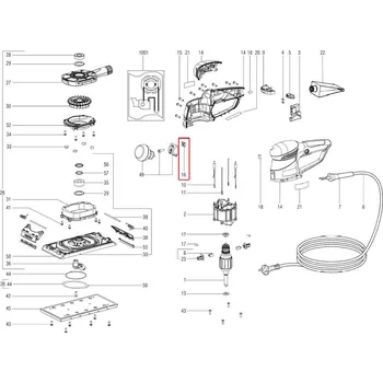 Matice Matice - náhradní díl pro Metabo SRE 4350 - MB341102080