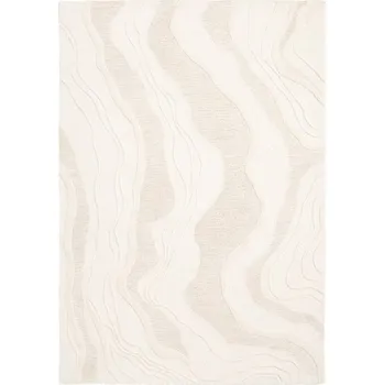 Koberec By-Boo Bílý vlněný koberec Soil 160 × 230 cm