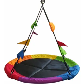 Dětská houpačka 2Kids Toys Houpačka Čapí hnízdo s vlajkami barevné