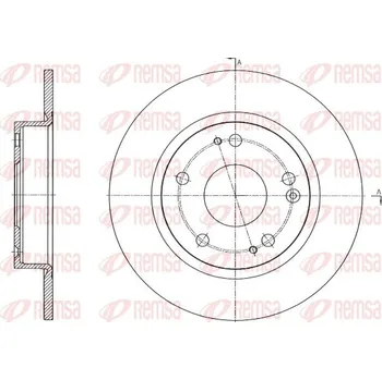 Brzdový kotouč Brzdový kotouč REMSA 61756.00