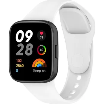 Příslušenství k chytrým hodinkám VSECHNONAMOBIL 86499 SILICONE Vyměnitelný řemínek pro Xiaomi Redmi Watch 3 bílý