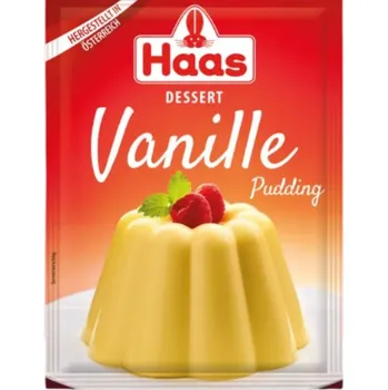 Přisada na vaření a pečení Haas Puding Vanilka 37g (Pudding Vanille)