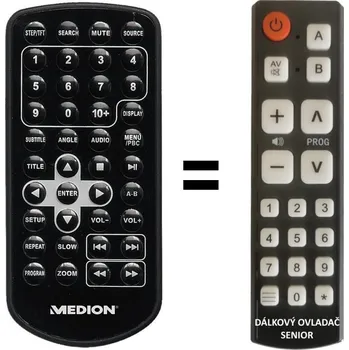 Medion LIFE P72027, MD 84106 náhradní dálkový ovladač pro seniory