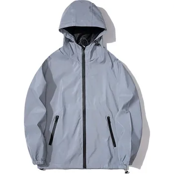 Pánská softshellová bunda Pánská voděodolná bunda s kapucí Barva: Šedá, Velikost: 3XL