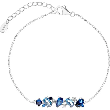 Náramek Stříbrný náramek se zirkony - hvězdy - AP539-2716