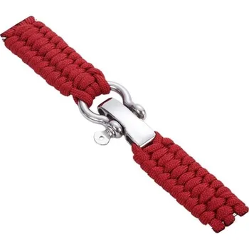 Příslušenství k chytrým hodinkám eses Paracord nylonový řemínek - Červený, 22 mm