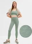 Dámské legíny s vysokým pasem GAP 559931-02 Legíny GapFit high rise Zelená - XS