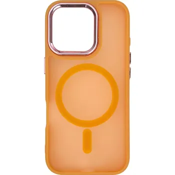 Pouzdro na mobilní telefon Pouzdro Magnetic Collection s MagSafe - Apple iPhone 16 Pro - oranžové (Magnetic Collection MagSafe case for iPhone 16 Pro - orange)