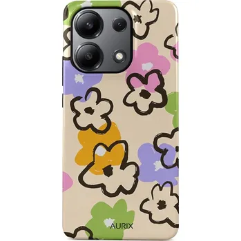 Pouzdro na mobilní telefon Kryt Xiaomi Redmi Note 13 Pro AURIX pevný Flower Drawing (obal neboli pouzdro na Xiaomi Redmi Note 13 Pro)
