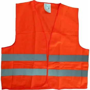 Výstražná reflexní vesta - oranžová ČSN EN ISO 20471:2013