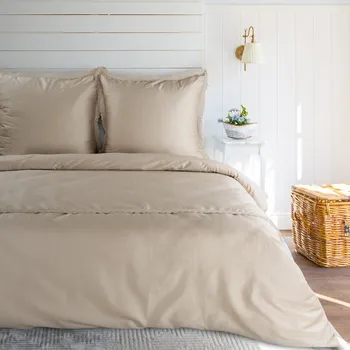 Povlečení Elegantní ložní povlečení RETRO6 v béžové barvě Rozměr ložního povlečení: Šířka x Délka: 160x200cm + 2 ks 70x80 cm