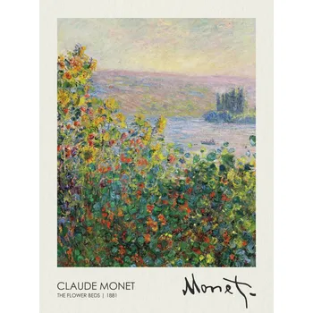 Plakát Plakát, Obraz - The Flower Beds (1881), Vincent van Gogh