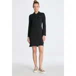 ŠATY GANT SLIM SHIELD LS PIQUE DRESS BLACK