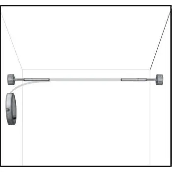Průmyslové svítidlo LINEA LIGHT Montážní sada pro lankový systém 230V vč. napájení Varianta: sada s napájením - chrom