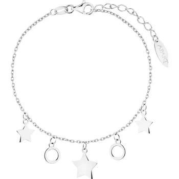 Náramek Stříbrný náramek - hvězdy, kroužky - AP539-6644