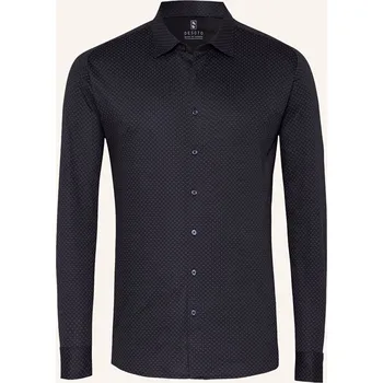 Pánská košile Desoto Pánská Žerzejová Košile Slim Fit, tmavě modrá, 42