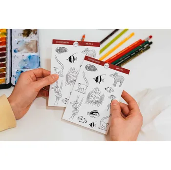 Samolepící dekorace ePipí Arch samolepek Zvířata A6 11 samolepek