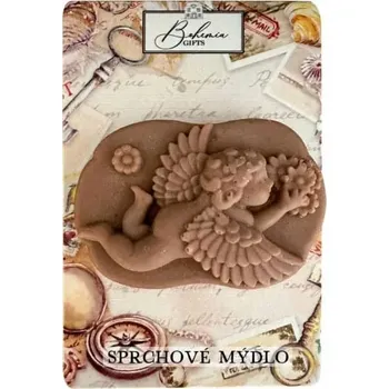 Vánoční dekorace Ručně vyrávěné mýdlo 100 g - andělíček v letu