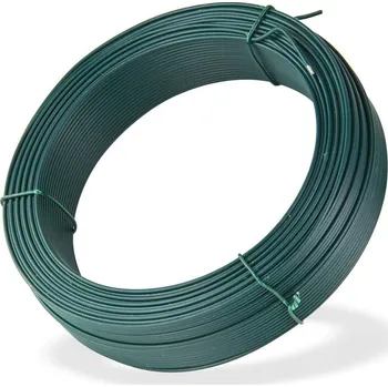 Příslušenství pro plot DEMA Vázací drát poplastovaný 2,0 mm, délka 100 m, zelený