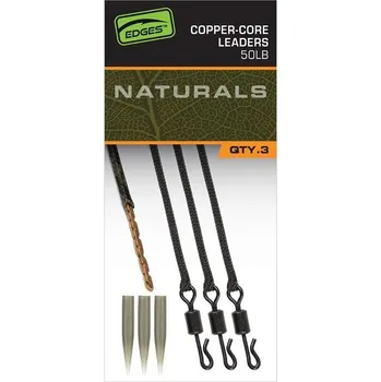 Fox International Fox montáž Edges Naturals Copper Core Leaders 3 ks (CAC905)