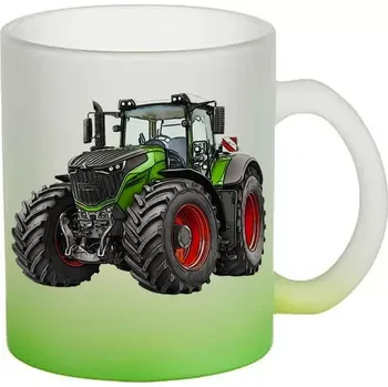 Fendt 1000 Vario skleněný hrnek traktor (hrneček s traktorem matné sklo )