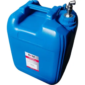 Kanystr Kanystr na vodu 20L modrý kohout horní z uzávěru