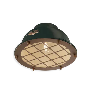 Ferroluce Stropní retro svítidlo INDUSTRIAL, Ø 35 cm, 1xE27 Barva: Černá