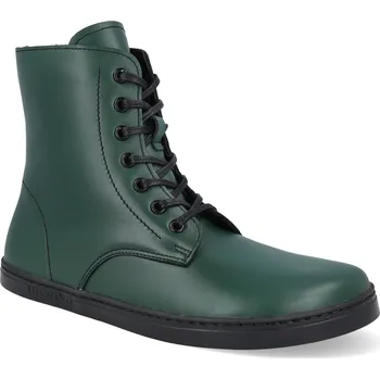 Dámská zimní obuv Barefoot kotníkové boty Peerko - Go Teal zelené Velikost: 39