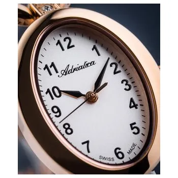 Hodinky Adriatica Hodinky A3625.9123QZ Růžové zlato OS