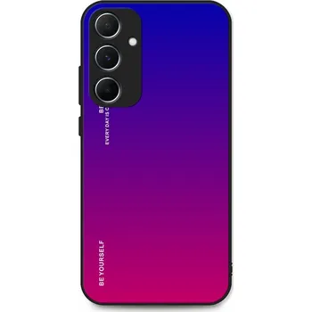 Pouzdro na mobilní telefon Kryt Samsung A15 pevný duhový fialový (obal neboli pouzdro na Samsung A15)