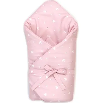 Zavinovačka SOFTELLO Zavinovačka péřová Ptáčci Světle Růžová