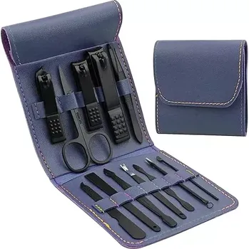 Manikúrní set pánský 12 dílný modrý