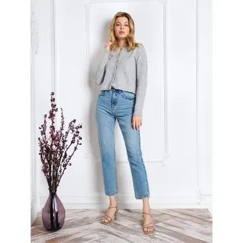 Dámské džíny Sinsay - Džíny mom fit - modrá - 7223F-50J - 7223F-50J-34-1