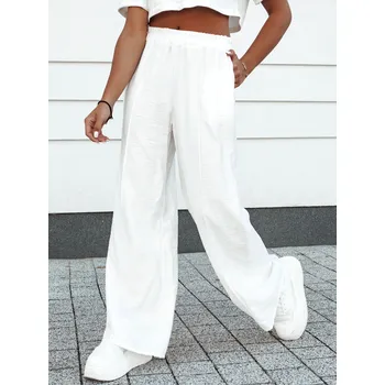 Dámské kalhoty Dstreet Gritan UY2148 bílé uni