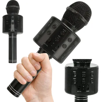 Mikrofon VERK GROUP Bezdrátový karaoke mikrofon s Bluetooth a hlasovým modulátorem Velikost: univerzální