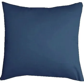 Povlak na dekorativní polštářek Povlak na polštářek bavlněný satén UNI - tm. modrý 70x90