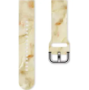 Příslušenství k chytrým hodinkám eses Silikonový mramorový řemínek - Béžový, 20 mm